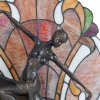 Lampada da tavolo Tiffany 35x15x44 cm color marrone