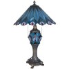 LumiLamp 5LL-5829 Lampada da tavolo Tiffany Ø 40x65 cm Vetro blu rosso