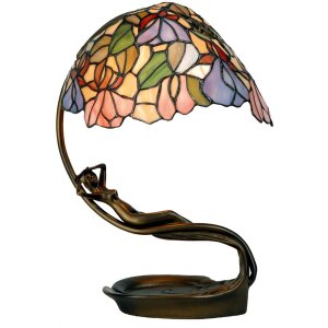 LumiLamp 5LL-799 Lampada da tavolo Tiffany 28x20x40 cm in...