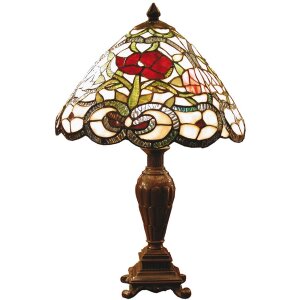 Lampada da tavolo Tiffany Ø 32x47 cm colore rosso