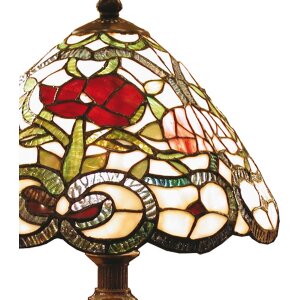 Lampada da tavolo Tiffany Ø 32x47 cm colore rosso