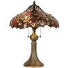 Lampada da tavolo Tiffany Ø 43x58 cm colore rosso