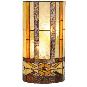 Lampada da parete TIFFANY colorata - 5LL-9286 Clayre Eef