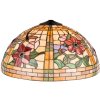 LumiLamp 5LL-9934 Paralume Tiffany Ø 50x30 cm Fiori di vetro giallo arancio