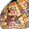 LumiLamp 5LL-9934 Paralume Tiffany Ø 50x30 cm Fiori di vetro giallo arancio