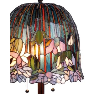 Lampada da tavolo Tiffany Ø 37x68 cm color porpora