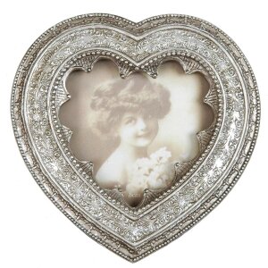 2765 telaio antico argento barocco 8x8 cm cuore