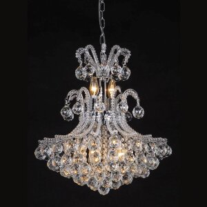 Lampadario Ø 50 cm ferro-vetro - 5LL-CR31 Clayre Eef