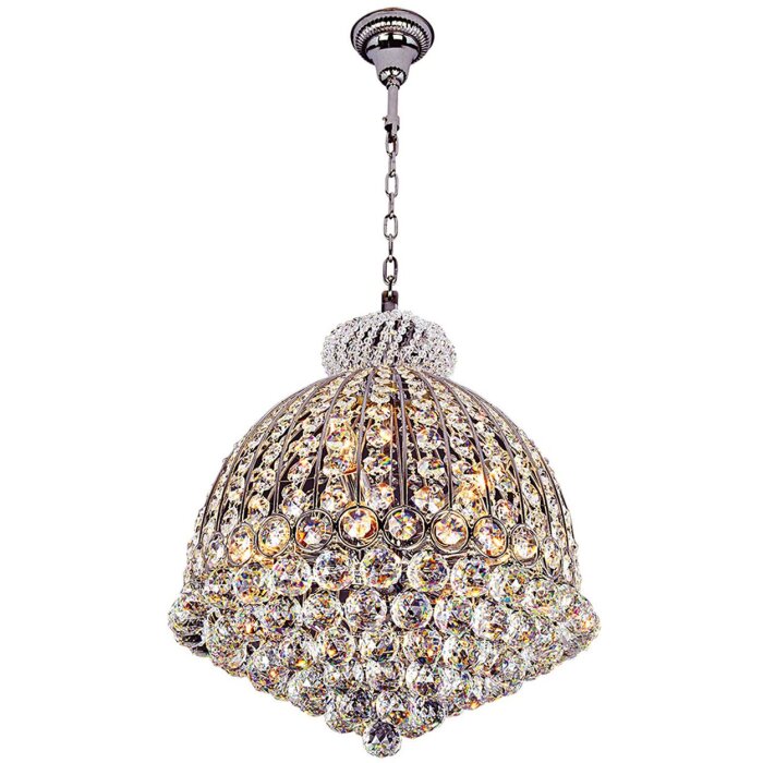 Lampadario Ø 48 cm ferro-vetro - 5LL-CR36 Clayre Eef
