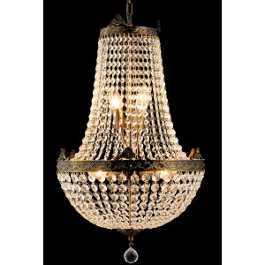 Lampadario in vetro-ferro Ø 40 cm - 5LL-CR44...