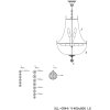 Lampadario in vetro-ferro Ø 40 cm - 5LL-CR44 Clayre Eef