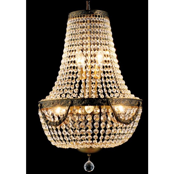 Lampadario in vetro-ferro Ø 40 cm - 5LL-CR47 Clayre Eef