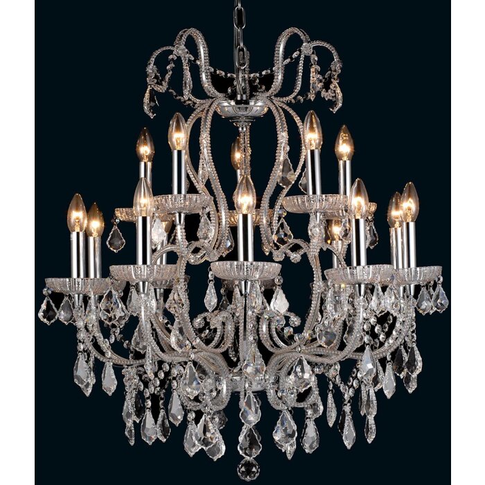 Lampadario Ø 71 cm ferro-vetro - 5LL-CR62 Clayre Eef