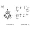Lampadario Ø 71 cm ferro-vetro - 5LL-CR62 Clayre Eef
