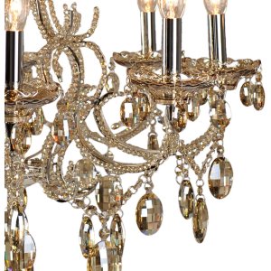Lampadario Ø 70 cm ferro-vetro - 5LL-CR68CP Clayre...