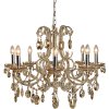 Lampadario Ø 70 cm ferro-vetro - 5LL-CR68CP Clayre Eef
