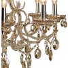 Lampadario Ø 70 cm ferro-vetro - 5LL-CR68CP Clayre Eef