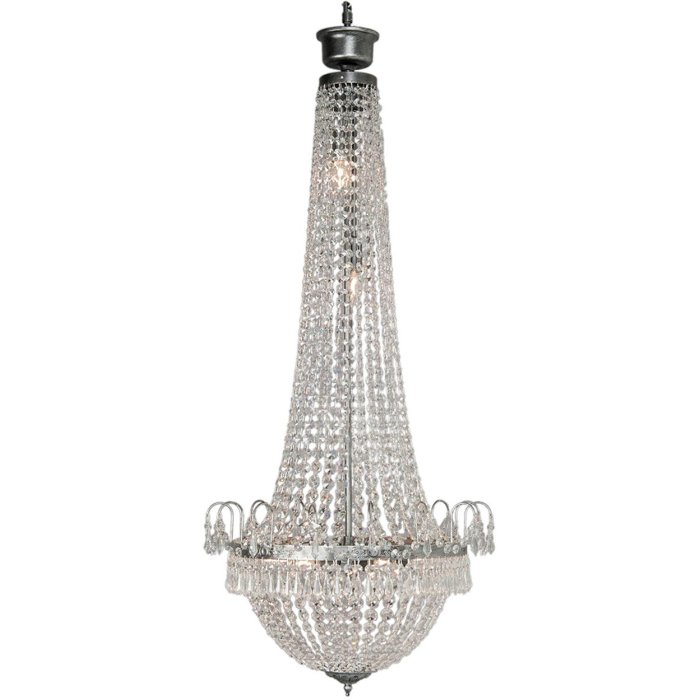 Lampadario in vetro-ferro Ø 50 cm - 5LL-CR91 Clayre Eef