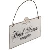 Piastra di testo Hotel Mama - 63145 Clayre Eef bianco
