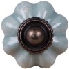 Clayre & Eef 63500 Pomello per porta Ø 3 cm in ceramica verde marrone