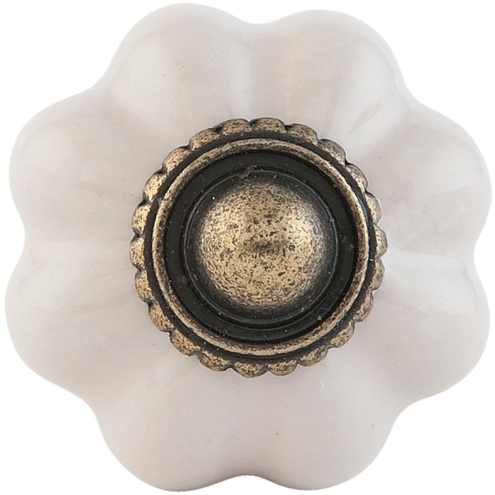 Pomello per mobili Ø 3 cm in beige - 63506