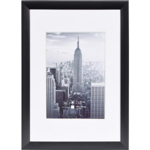Cornice in alluminio Manhattan 10x15 cm nero