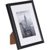 Cornice in alluminio Manhattan 10x15 cm nero