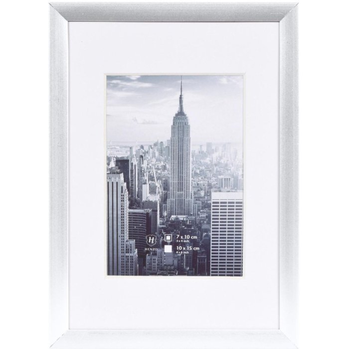 Cornice per quadri Cornice in alluminio Manhattan 10x15 cm argento