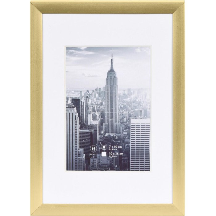Cornice per quadri Cornice in alluminio Manhattan 10x15 cm oro