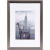 Cornice in alluminio grigio Manhattan 10x15 cm