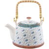 Clayre Eef 6CETE0046 Teiera 18x14x12 cm in ceramica bianca