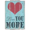 Clayre & Eef 6H1059 Piatto testo Love 40x60 cm blu