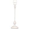 Clayre & Eef 6LMP249 Base per lampada Ø 9x33 cm in plastica bianca rotonda