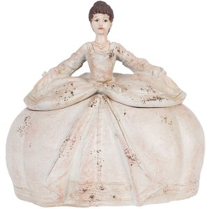 Clayre & Eef Portagioie MADAME 20x21x16 cm beige