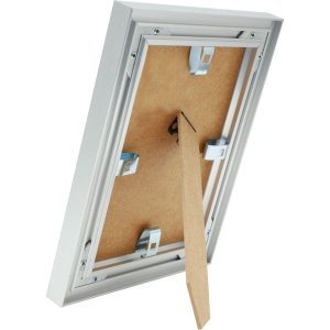 Cornice in alluminio Tibbi in argento in formato 20x28 cm
