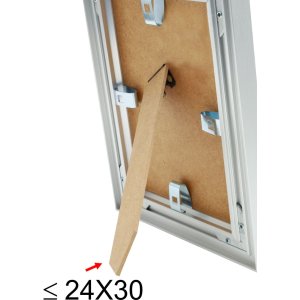 Cornice in alluminio Tibbi in argento in formato 20x28 cm