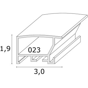 Cornice in alluminio Tibbi in argento in formato 20x28 cm