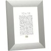 Cornice in alluminio Tibbi in argento in formato 20x28 cm
