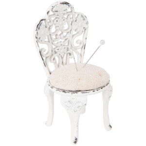 6Y2317 - Cuscino Ø 5x10 cm bianco