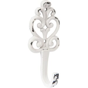 Clayre & Eef Gancio ORNAM - 5x3x12 cm bianco shabby