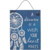 Appendino decorativo DREAM blu-bianco in formato 8x10 cm