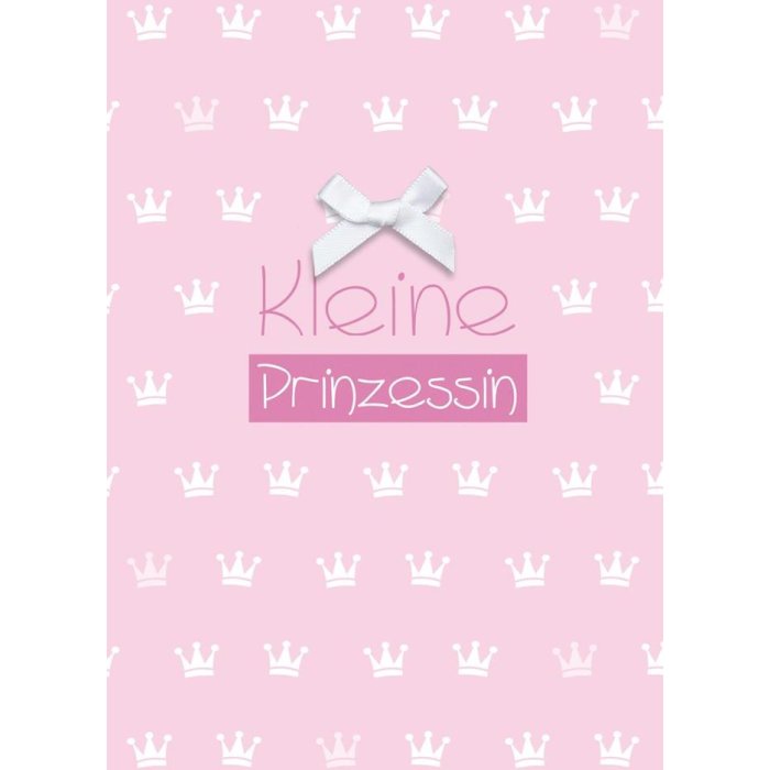 Biglietto per bambini rosa Piccola principessa