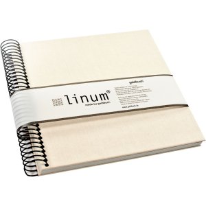 Goldbuch Album a spirale Quaderno Linum beige 22x20 cm 40 pagine color crema