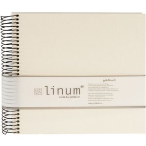 Goldbuch Album a spirale Quaderno Linum beige 22x20 cm 40 pagine color crema