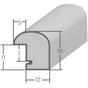 Telaio in legno H004 mogano vetro normale 30x45 cm