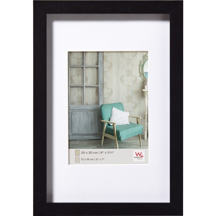 Cornice in legno Stockholm nero 30x45 cm