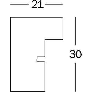 Cornice in legno Stoccolma noce 40x50 cm