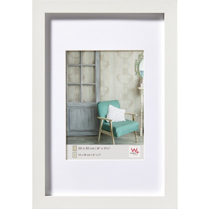 Cornice in legno Stockholm white 40x50 cm