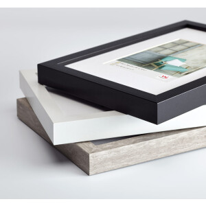 Walther Cornice in legno Stockholm nero 13x18 cm con Passepartout 9x13 cm