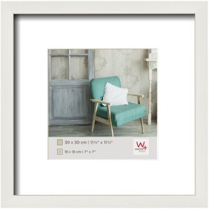 Walther Cornice in legno Stockholm white 30x30 cm con...